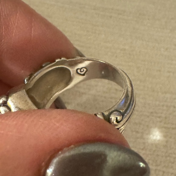 Pre-loved Brighton ‘Prima Donna’ Sterling Silver and Garnet Ring. Size 6 - Picture 12 of 12